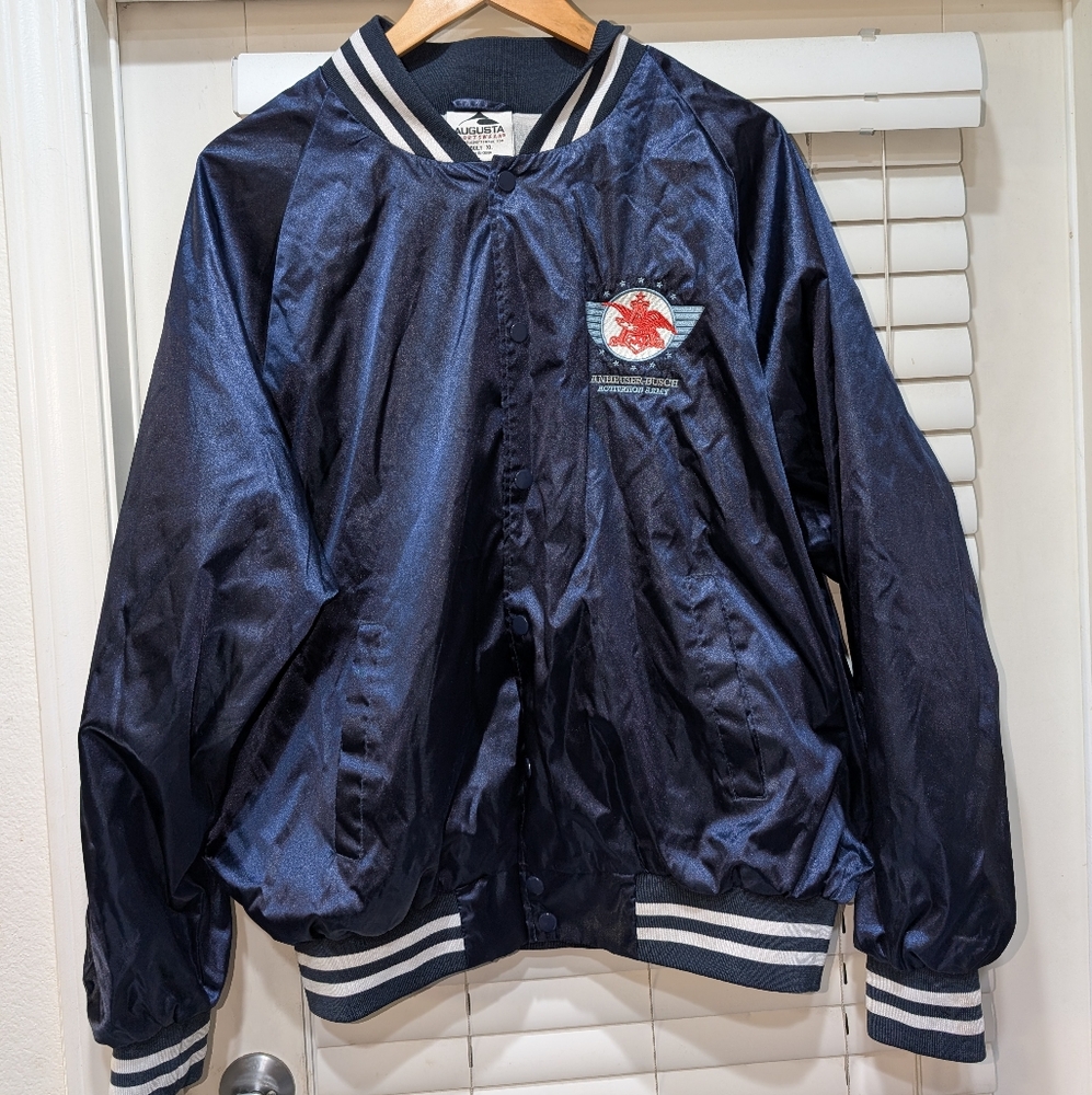 Anheuser-Busch Activation Army Satin Jacket XL - Picture 1 of 7